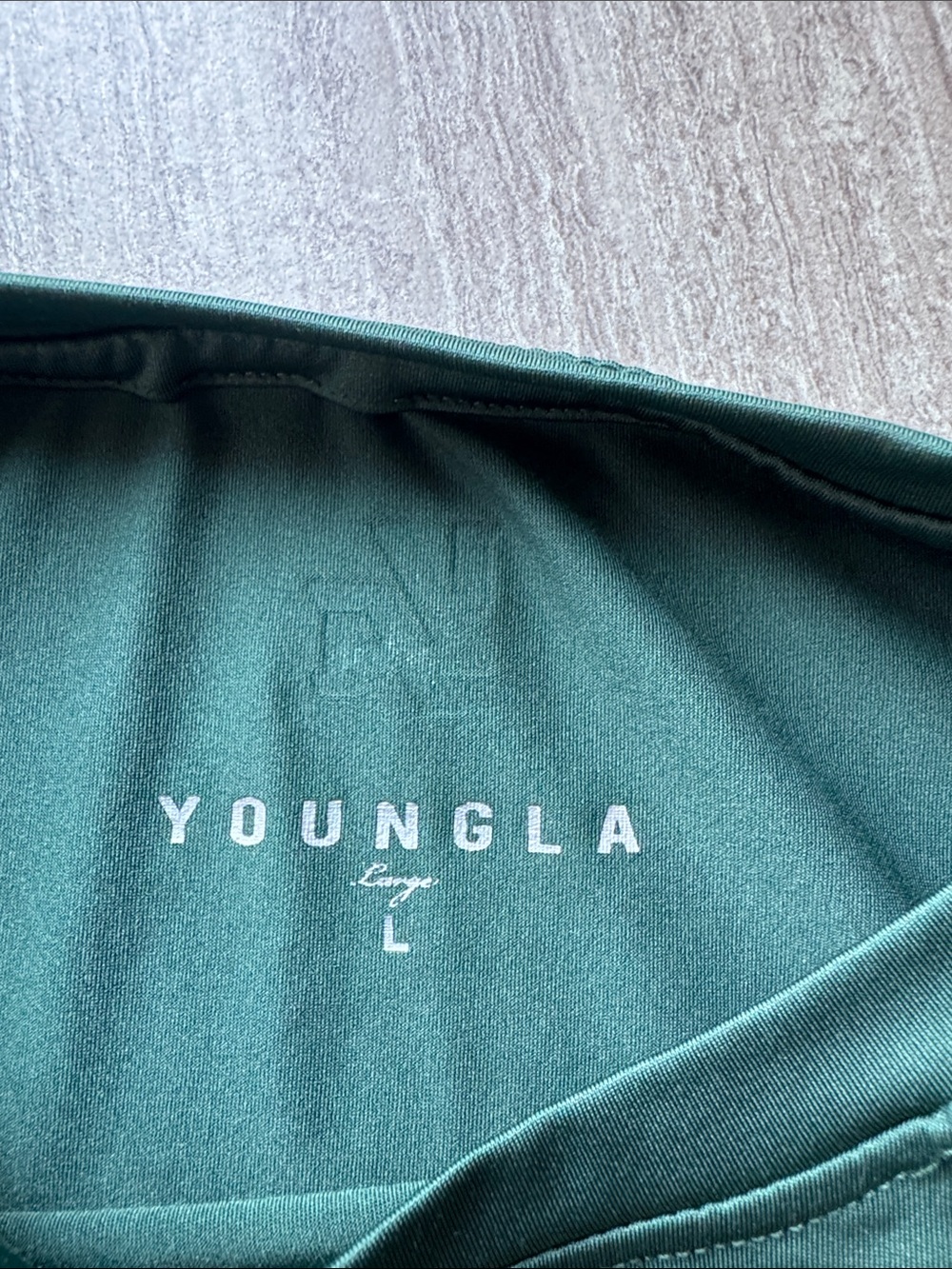 YoungLA Dark Green Long Sleeve Performance Shirt - Picture 4 of 5